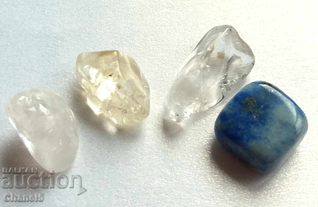 LOT OF NATURAL STONES - LAPIS LASULES, CITRINE AND QUARTZ (196) with price 5.90 BGN | € 3.02 LOT OF NATURAL STONES - LAPIS LASULES, CITRINE AND QUARTZ (196) with price 5.90 BGN | € 3.02