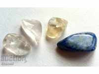 O mulțime de pietre naturale - Lapis Lazuli, citrine și cuarț (197)
