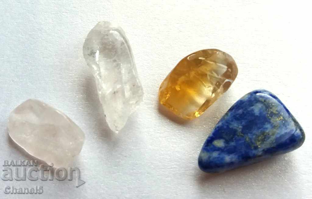 O mulțime de pietre NATURALE - Lapis Lazuli, citrine și cuarț (199)