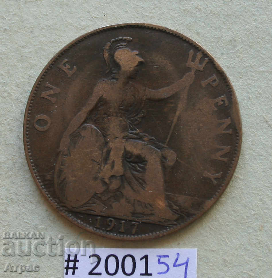 1 penny 1917 United Kingdom