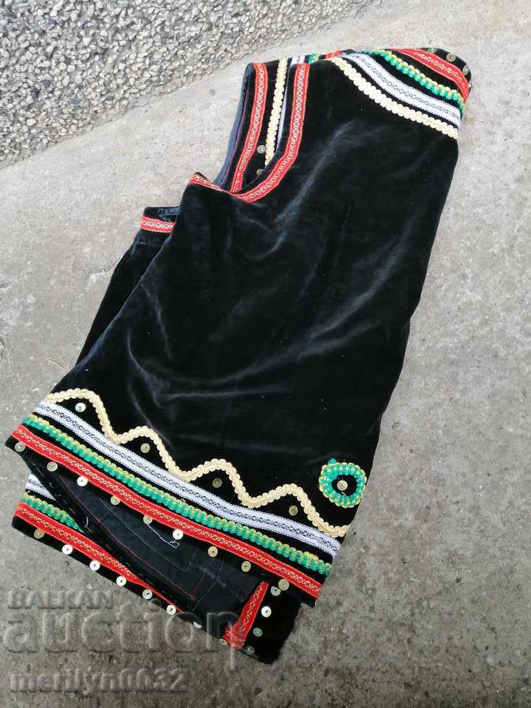 Auction Old velvet velvet bra, costume, shirt, apron Auction Old velvet velvet bra, costume, shirt, apron