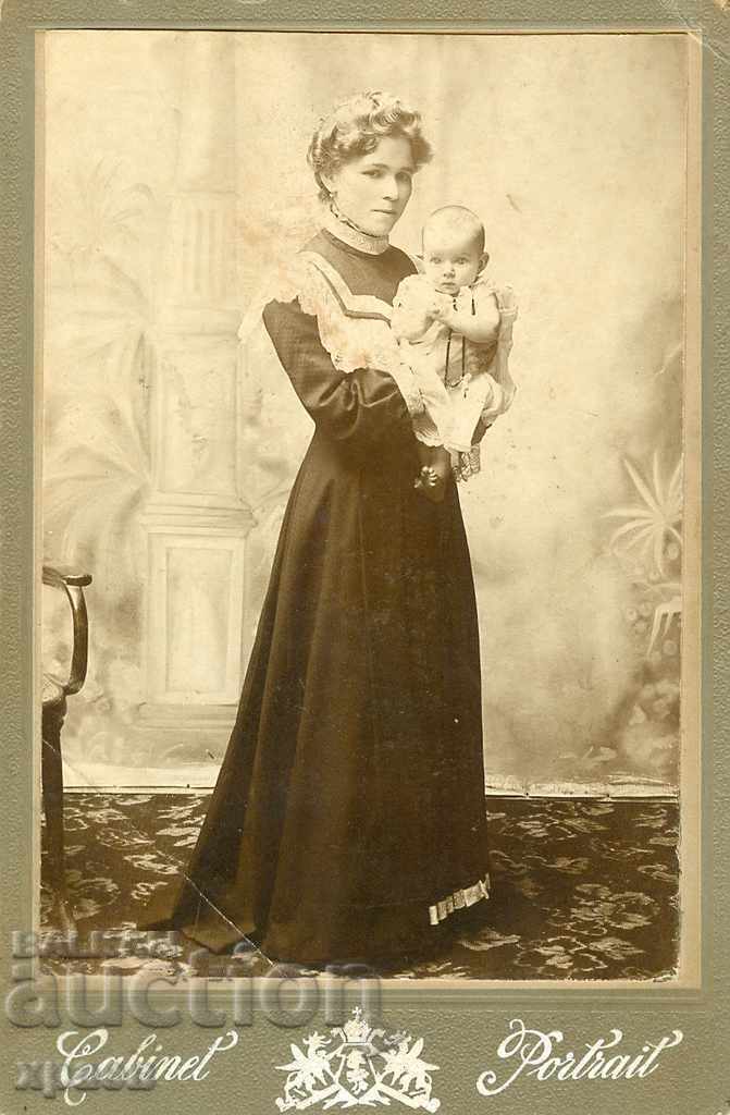 СТАРА ФОТОГРАФИЯ - КАРТОН - ХАСКОВО - 0631