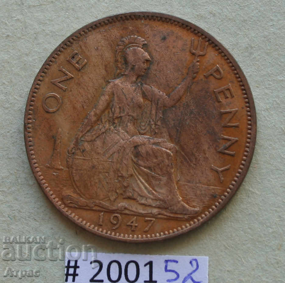 1 penny 1947 United Kingdom