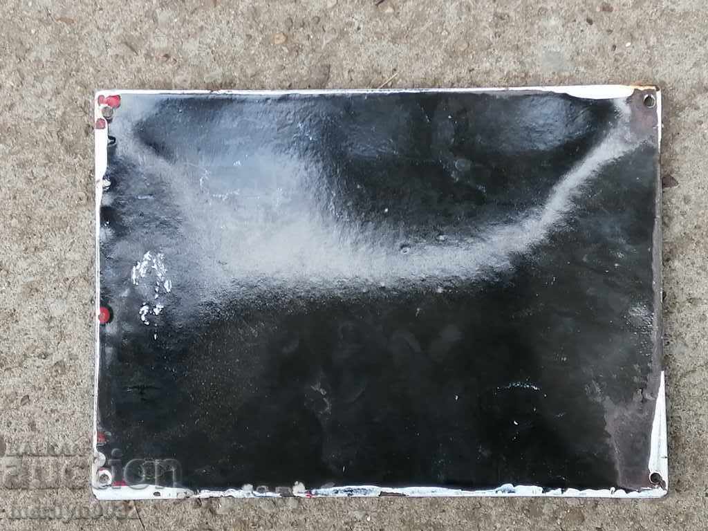 Auction Enamel plate, plate 21/16cm Auction Enamel plate, plate 21/16cm