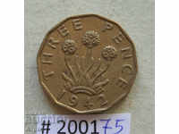 3 pence 1942 Great Britain