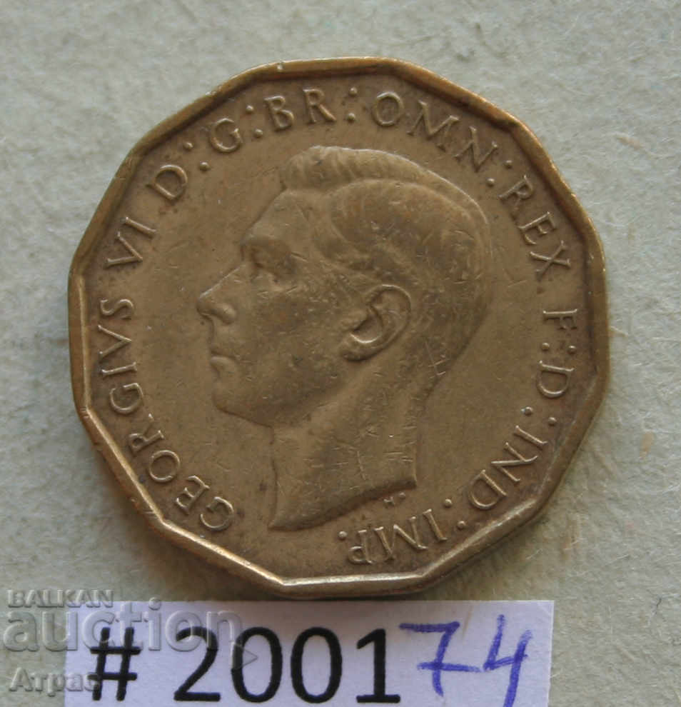3 пенса 1945      Великобритания с цена € 0.97 | 1.90 лв.