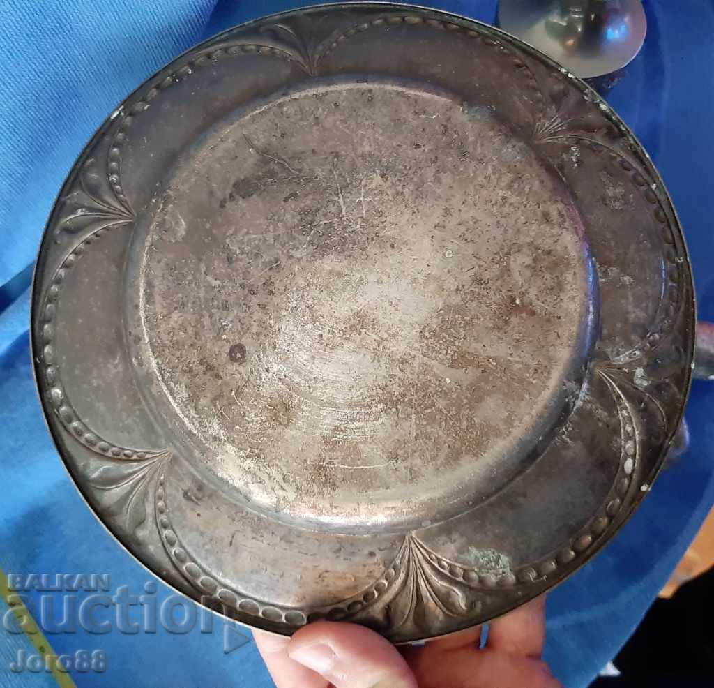 Antique Silver Plated Art Deco Marked Plate with price 40.00 BGN | € 20.45 Antique Silver Plated Art Deco Marked Plate with price 40.00 BGN | € 20.45