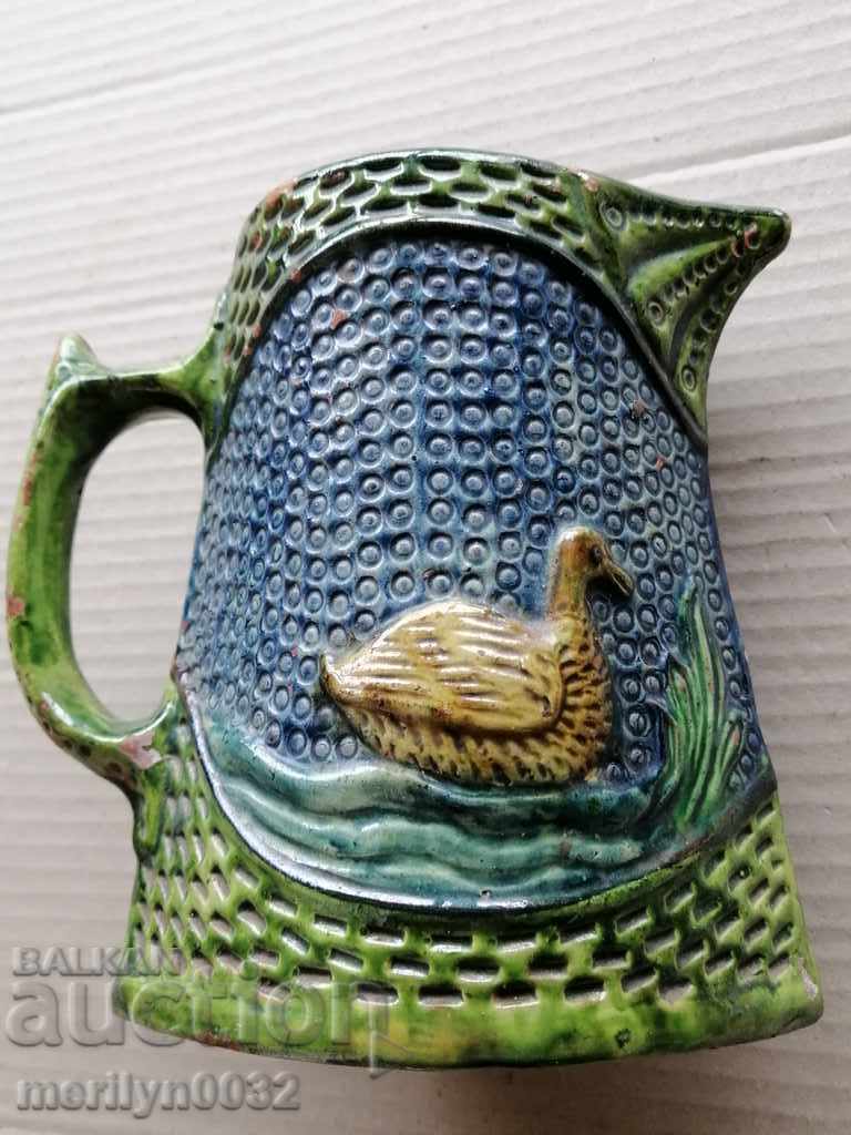 Glazed Trojan jug, ceramics, vase, chalice