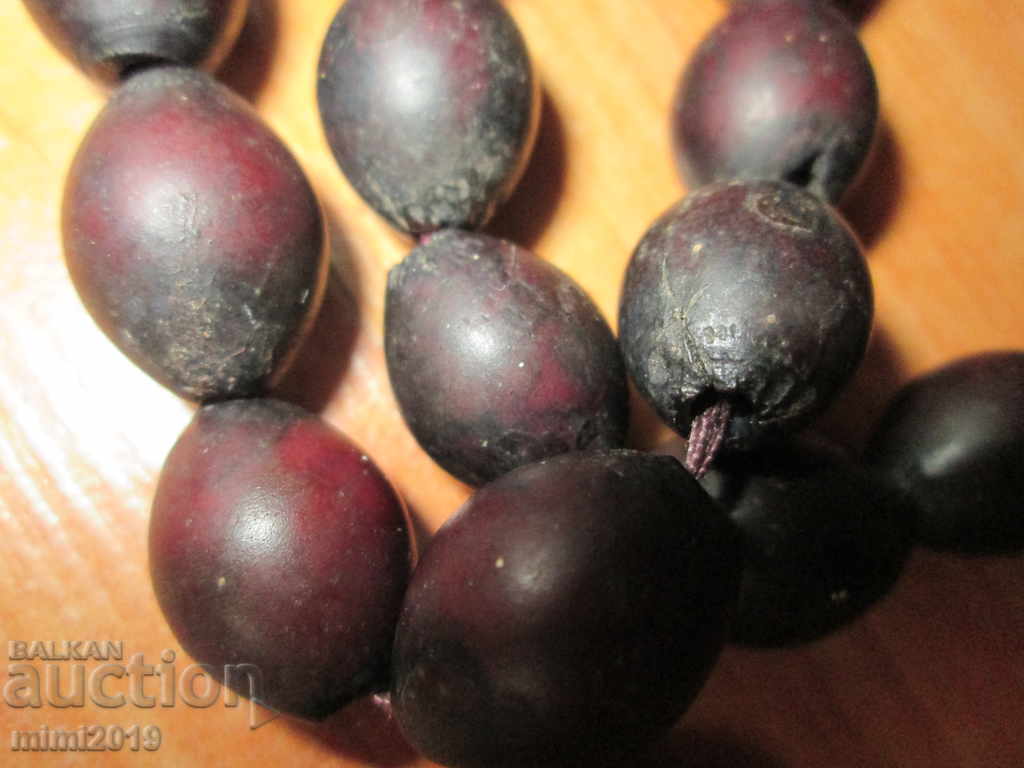 Auction 19th century old wooden rosary Auction 19th century old wooden rosary