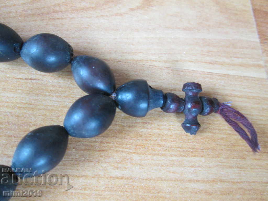19th century old wooden rosary - 5 19th century old wooden rosary - 5