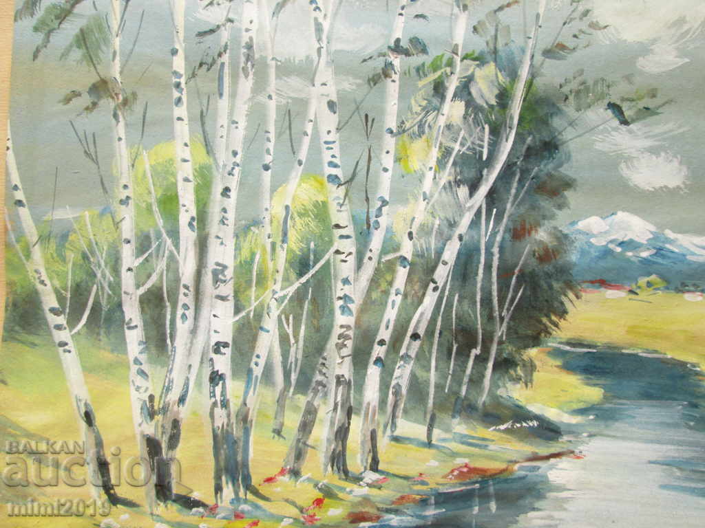 Auction Old painting - watercolor Auction Old painting - watercolor