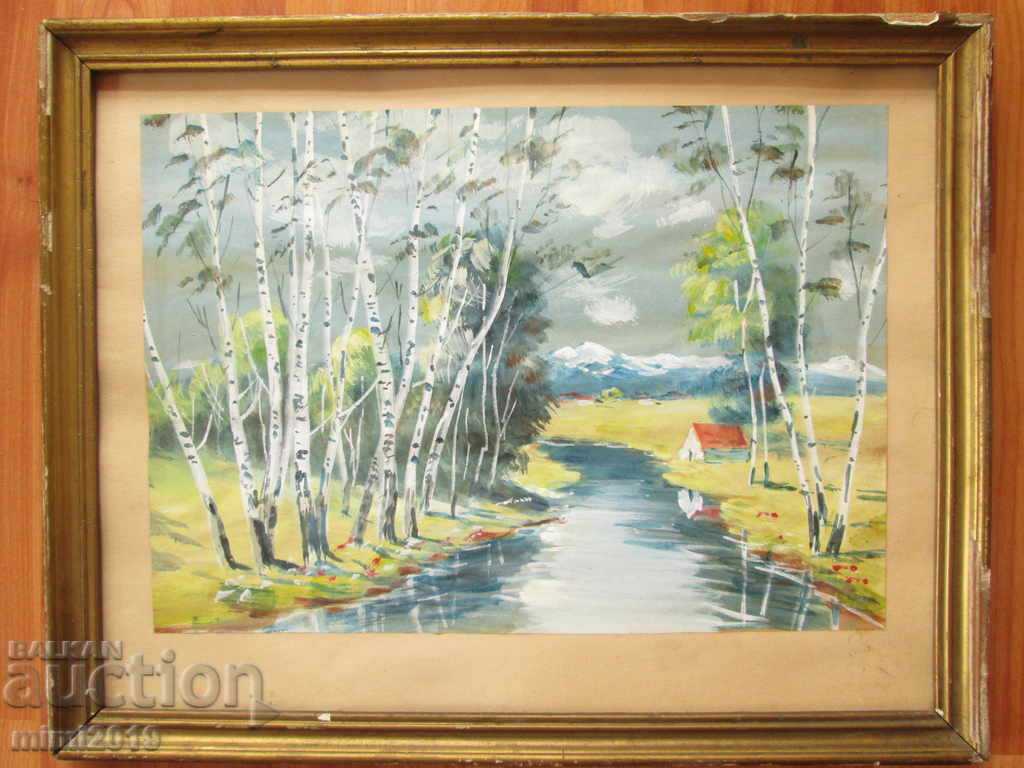 Old painting - watercolor Old painting - watercolor