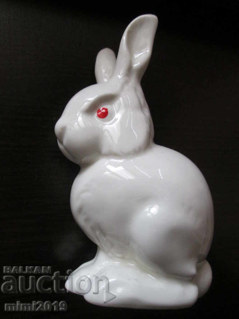 Porcelain-bunny-porcelain figure