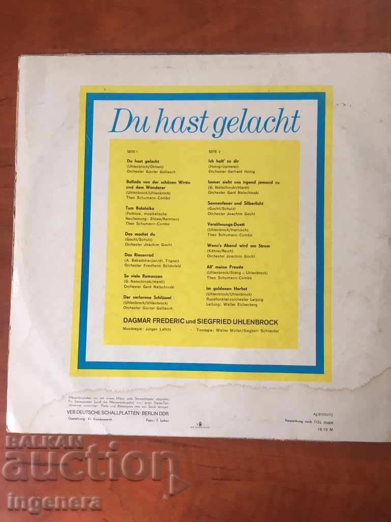 Licitație DISC DE GRAMOFON MARE MUZICĂ GERMANĂ