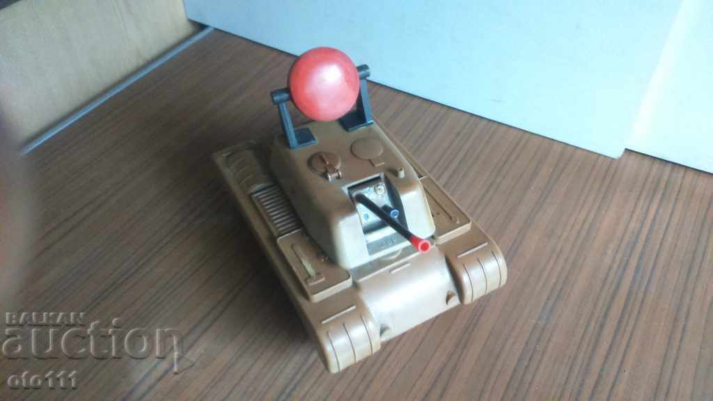 OLD TOY - TANK WITH HEADLIGHT - USSR