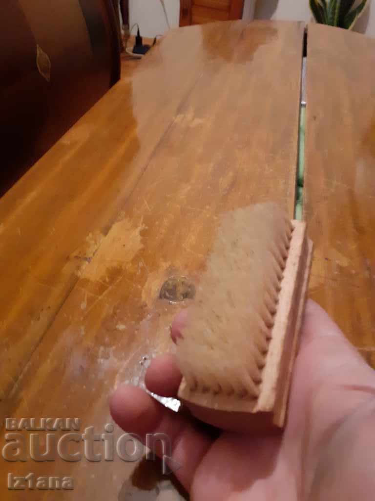 Old hand brush with price 14.00 BGN | € 7.16 Old hand brush with price 14.00 BGN | € 7.16
