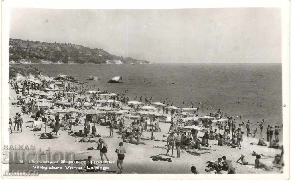 Old postcard - Varna resort, The Beach Old postcard - Varna resort, The Beach