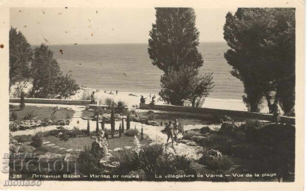 Old postcard - Varna Resort, Beach