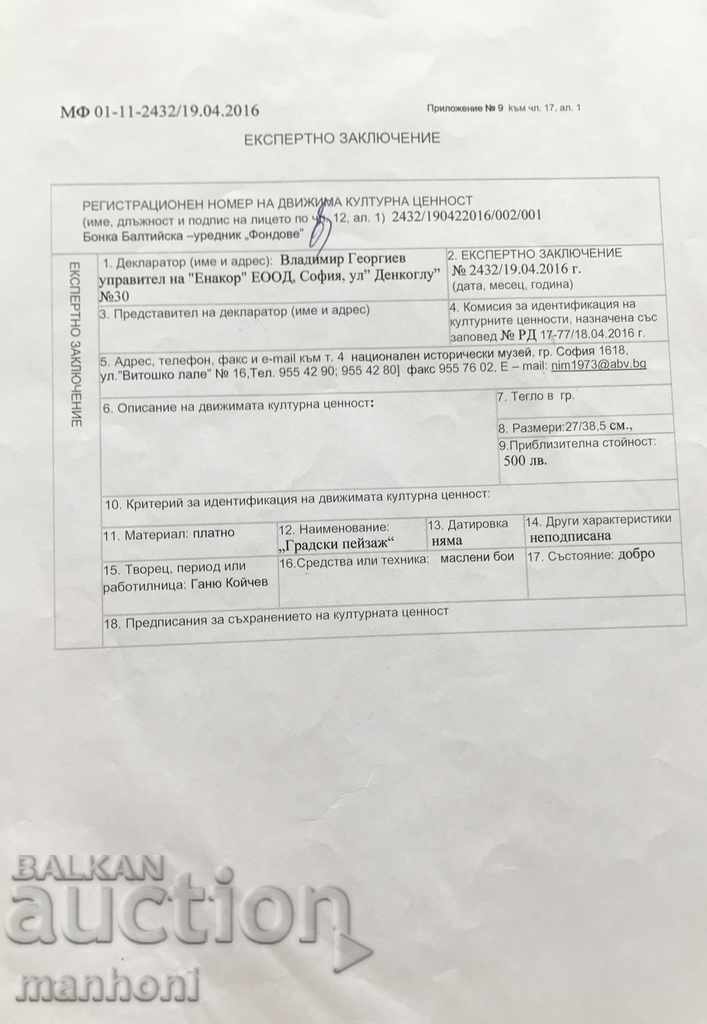 1443 Ganyu Ivanov Koychev Cityscape oil on canvas - 6 1443 Ganyu Ivanov Koychev Cityscape oil on canvas - 6