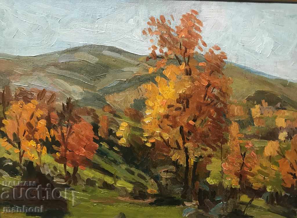 1444 Ganyu Ivanov Koichev Essen oil canvas identification with price 480.00 BGN | € 245.42 1444 Ganyu Ivanov Koichev Essen oil canvas identification with price 480.00 BGN | € 245.42