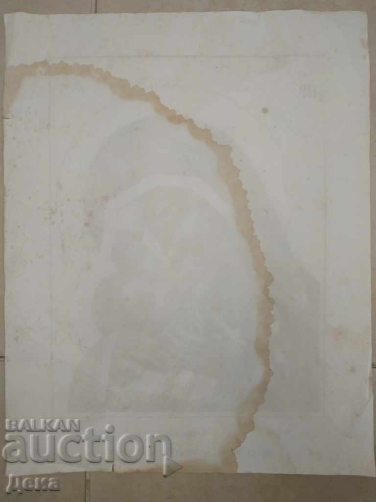 Delivery of Old Russian LITHOGRAPH from the middle of the 19th century Delivery of Old Russian LITHOGRAPH from the middle of the 19th century