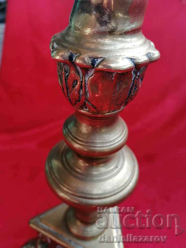 Massive Old Bronze Church Candlestick with price 120.00 BGN | € 61.36 Massive Old Bronze Church Candlestick with price 120.00 BGN | € 61.36