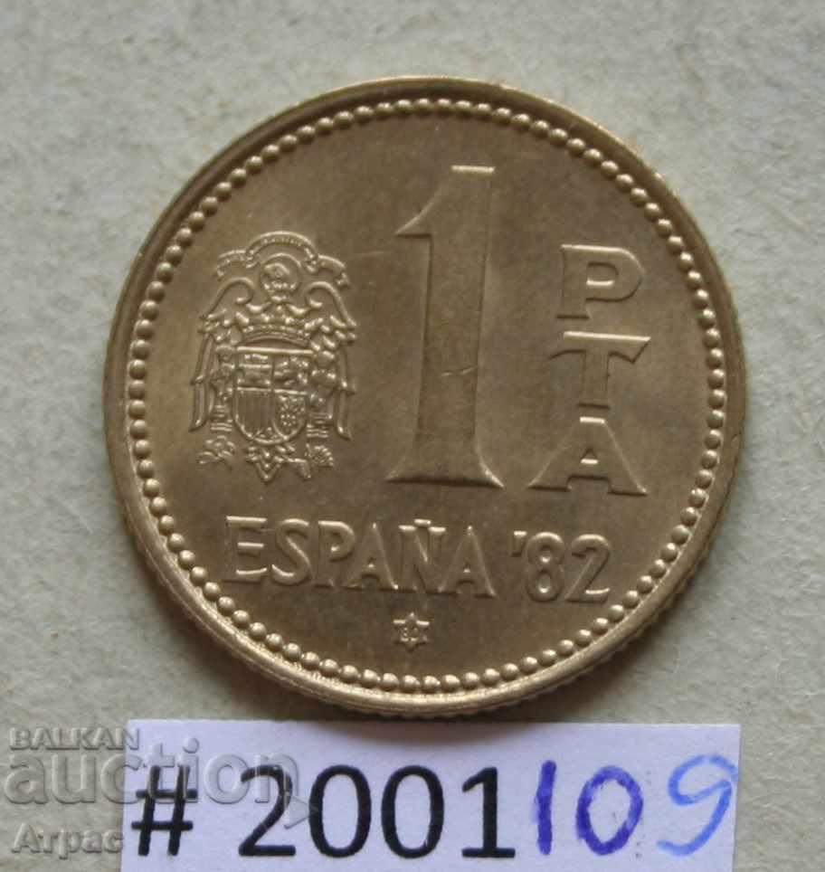 1 peseta 1980 Spania