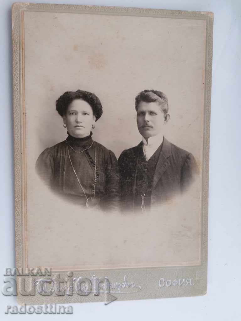 Cardboard photograph photo Todor Fakirov Panayot Iliev