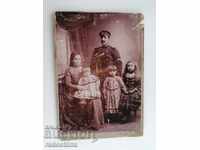 Снимка картон фотография Абаджиев Лом Паланка кокарда