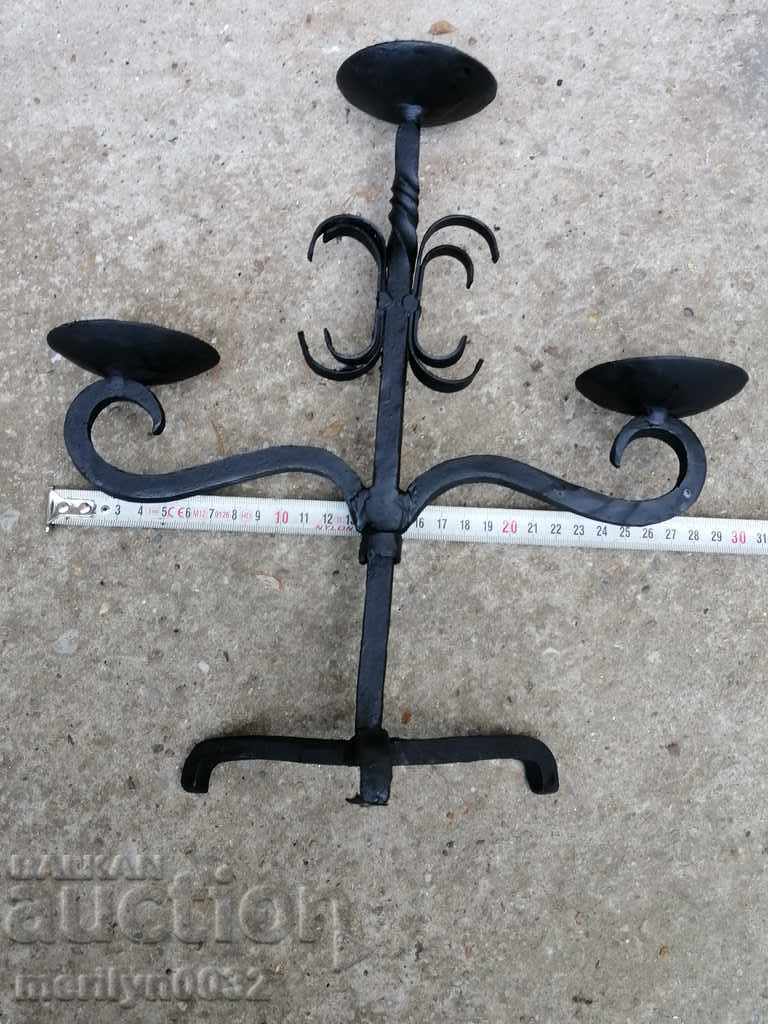 Old forged candlestick, candle, candelabra - 5 Old forged candlestick, candle, candelabra - 5