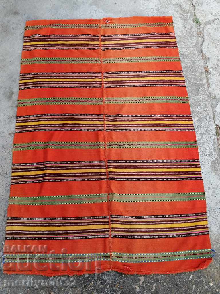 Hand-woven 140-year-old rug carpet from a dowry bed Hand-woven 140-year-old rug carpet from a dowry bed