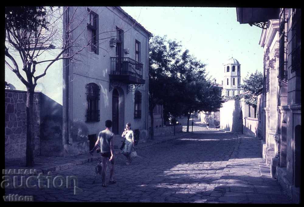 Plovdiv 60s slide socialist nostalgia street temple old city