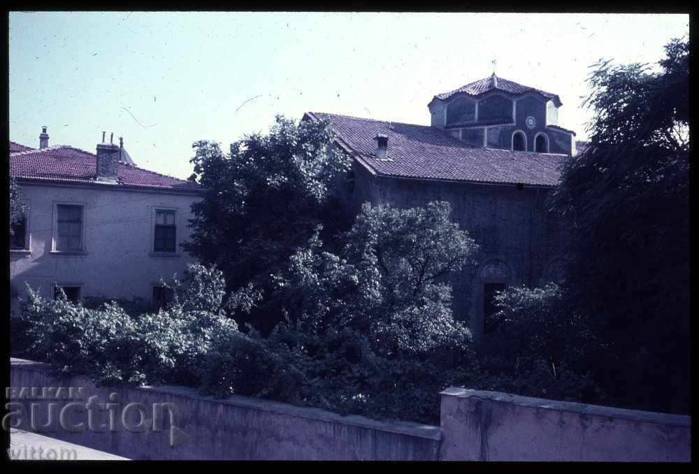 Пловдив 60-те диапозитив соц носталгия храм стария град