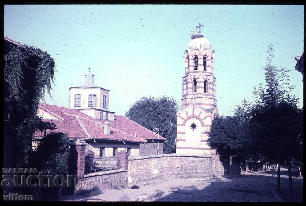 Пловдив 60-те диапозитив соц носталгия стария град църква
