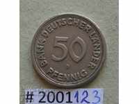 50 pfenig 1949 D Germania