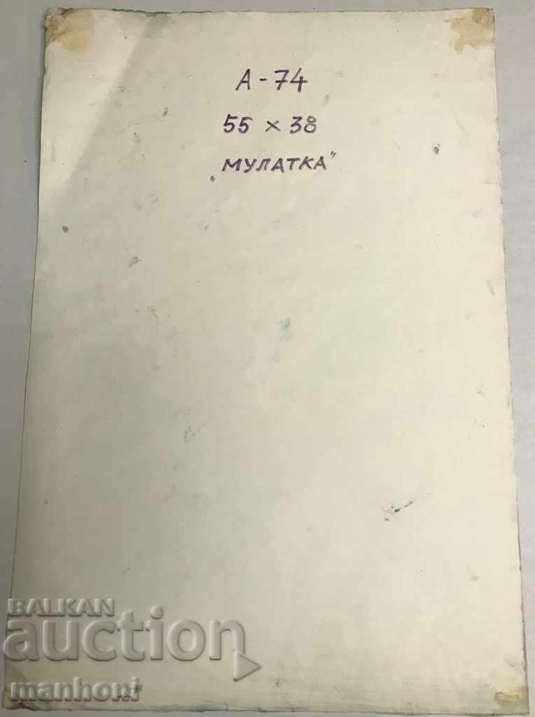 Delivery of 1457 Georgi Kirov Mulatka Cuba signed 1980 R. 38/55 cm.