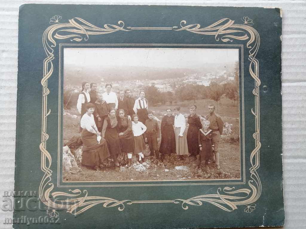 Old cardboard picture photography portrait with price 29.00 BGN | € 14.83