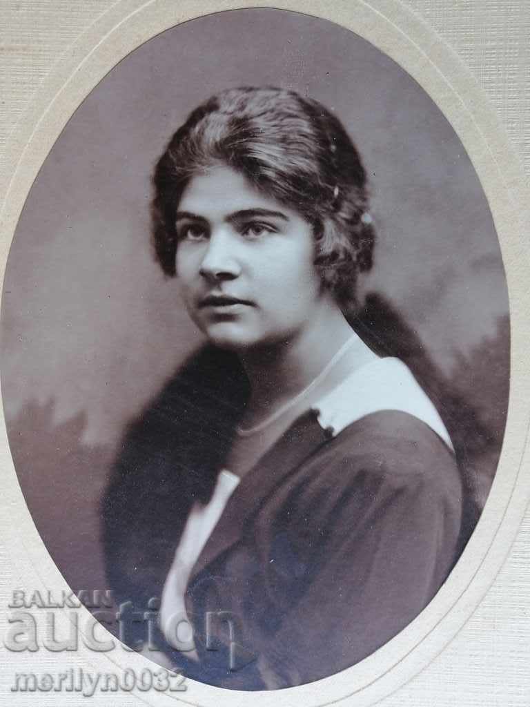 Old cardboard picture photography portrait with price 29.00 BGN | € 14.83 Old cardboard picture photography portrait with price 29.00 BGN | € 14.83