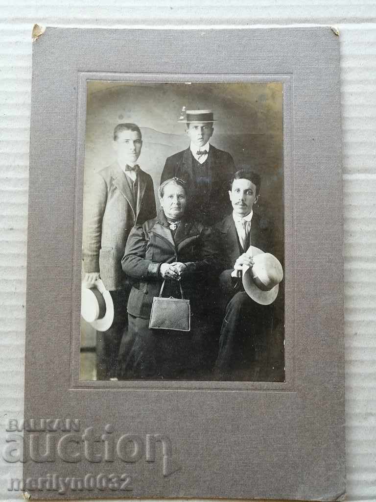 Old cardboard picture photography portrait with price 29.00 BGN | € 14.83 Old cardboard picture photography portrait with price 29.00 BGN | € 14.83