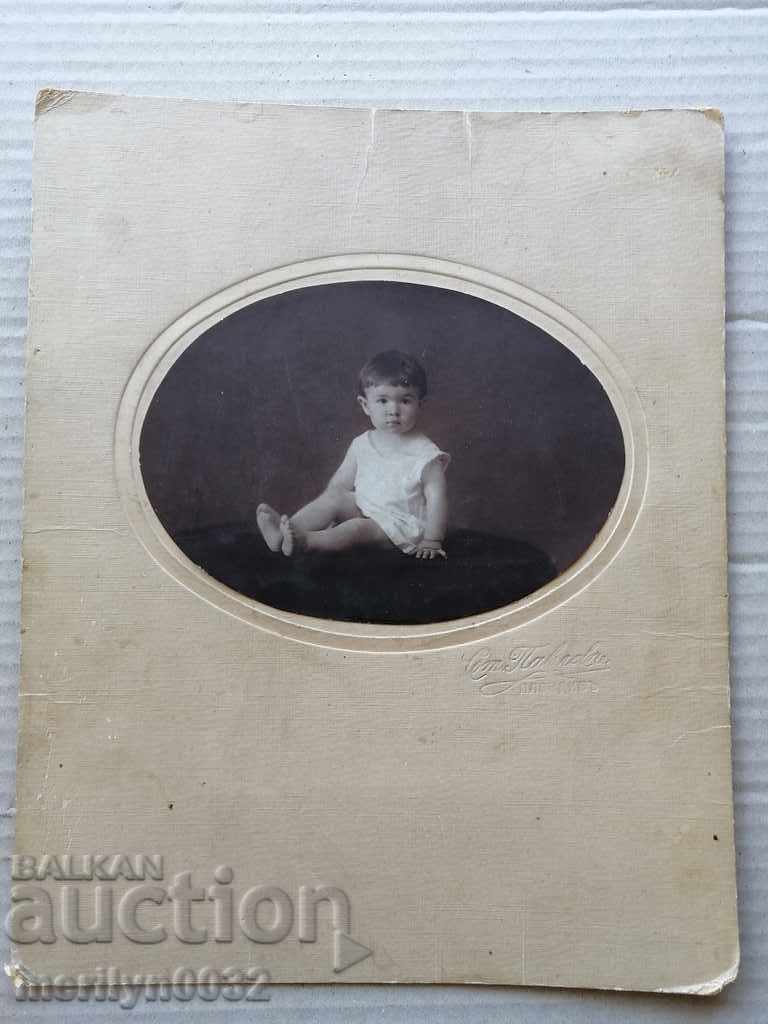 Old cardboard picture photography portrait with price 29.00 BGN | € 14.83 Old cardboard picture photography portrait with price 29.00 BGN | € 14.83