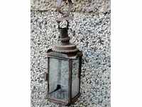 Old lantern lamp, spotlight primitive