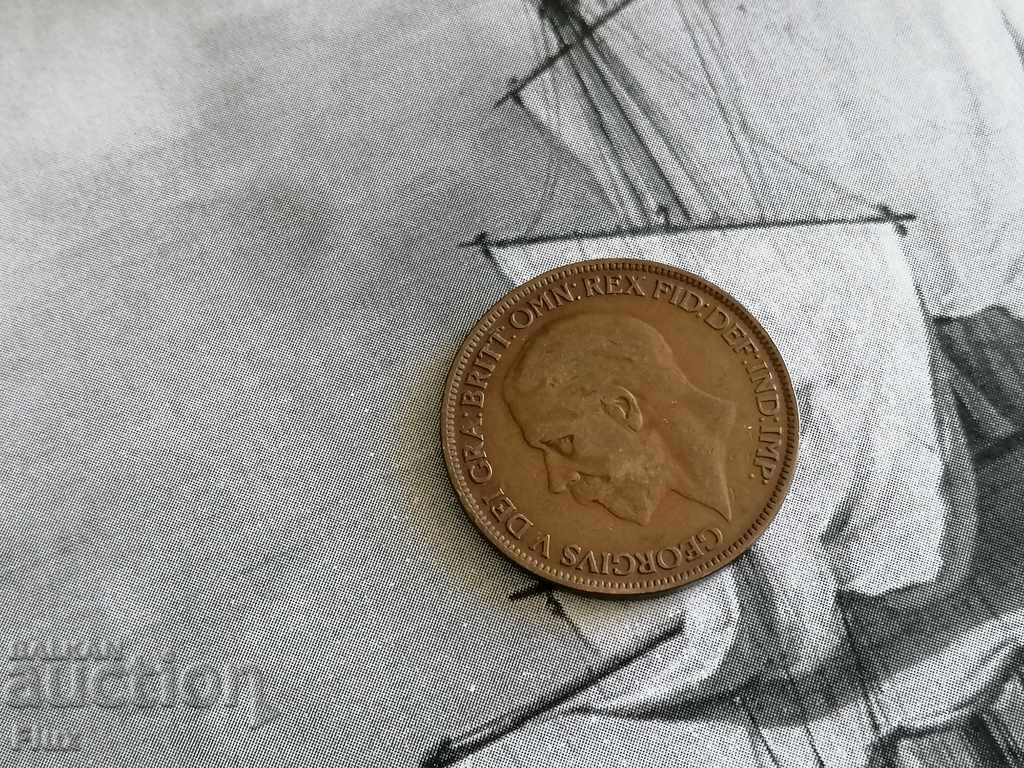 Moneda - Marea Britanie - 1 ban | 1927. cu preț 5.00 BGN | € 2.56 Moneda - Marea Britanie - 1 ban | 1927. cu preț 5.00 BGN | € 2.56