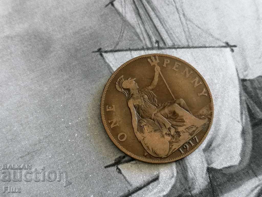 Coin - UK - 1 penny | 1917