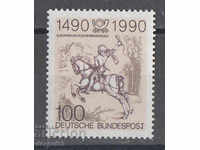 1990. Германия. 500 г. от първата пощенска пратка.