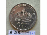 1 krone 2002 Suedia