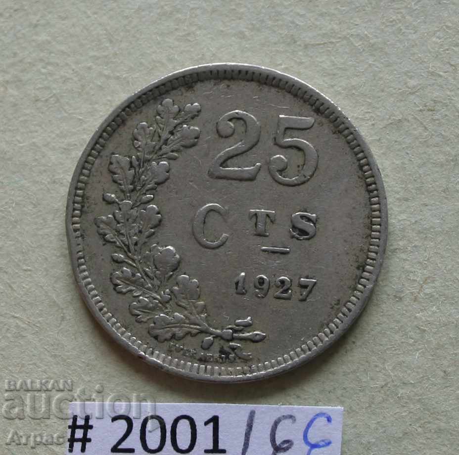 25 сантима 1927  Люксембург