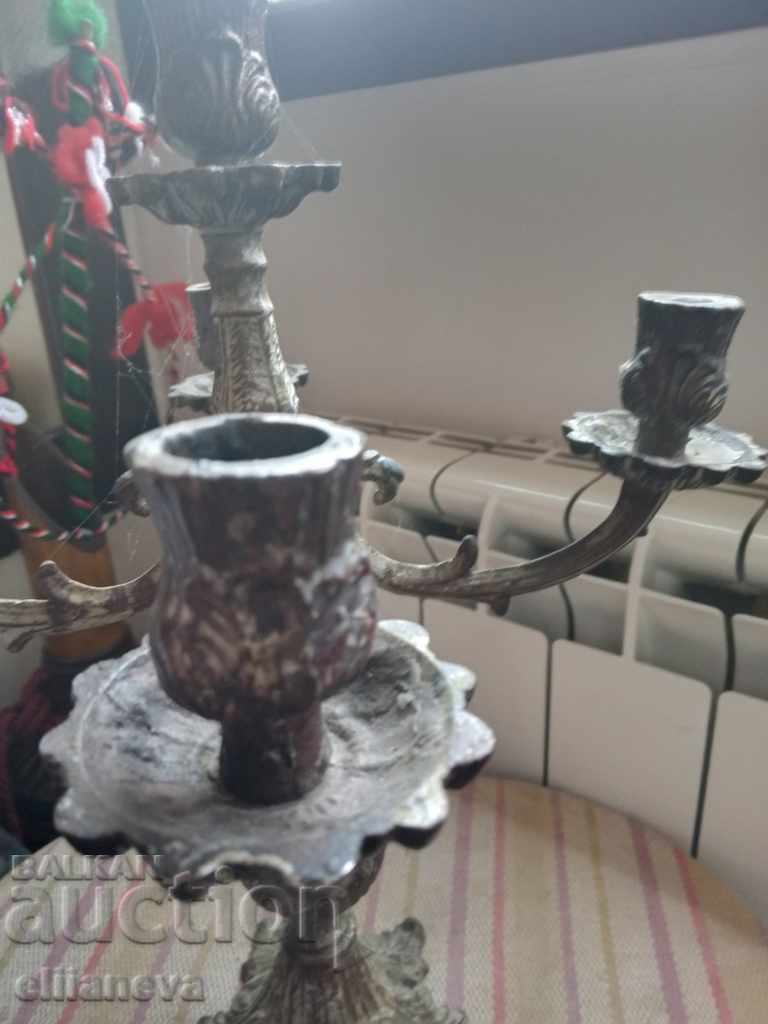Delivery of retro bronze candlestick H 300mm Delivery of retro bronze candlestick H 300mm