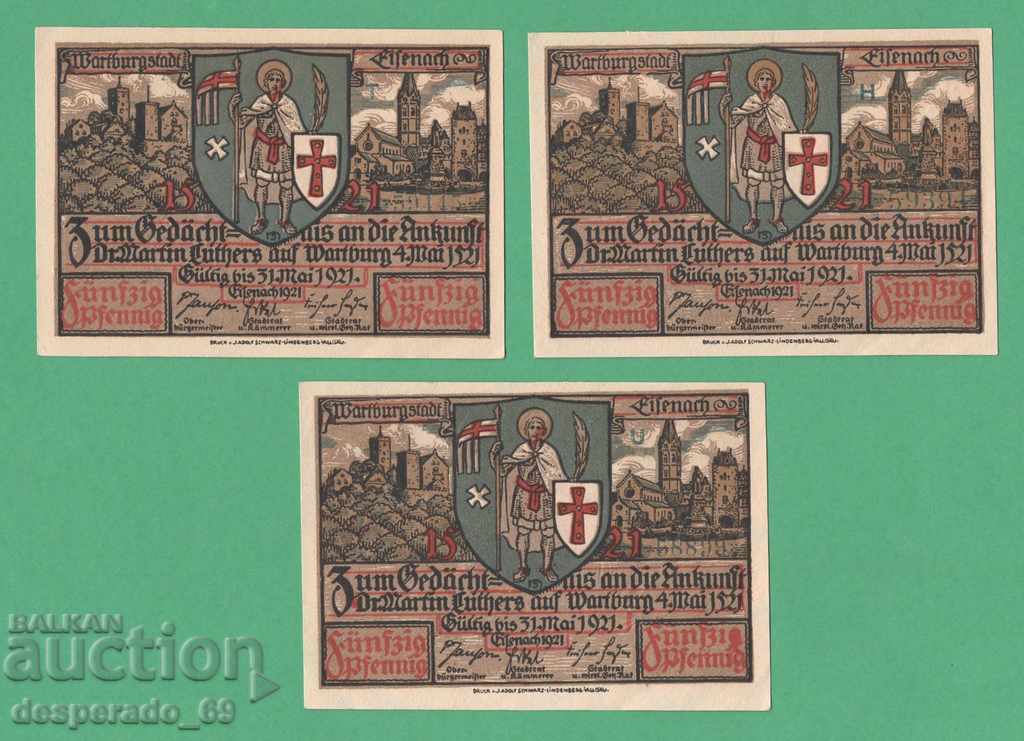 Delivery of (¯` '• .¸NOTGELD (c. Eisenach) 1921 UNC -6 Banknote¸. •' ´¯) Delivery of (¯` '• .¸NOTGELD (c. Eisenach) 1921 UNC -6 Banknote¸. •' ´¯)