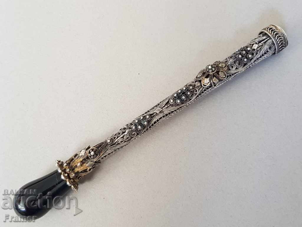 Auction Revival Chorbadji Silver Filigree Cigarette Auction Revival Chorbadji Silver Filigree Cigarette