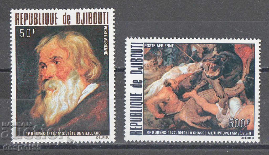 1978. Τζιμπουτί. 400 χρόνια από τη γέννηση του Rubens 1577 - 1640.